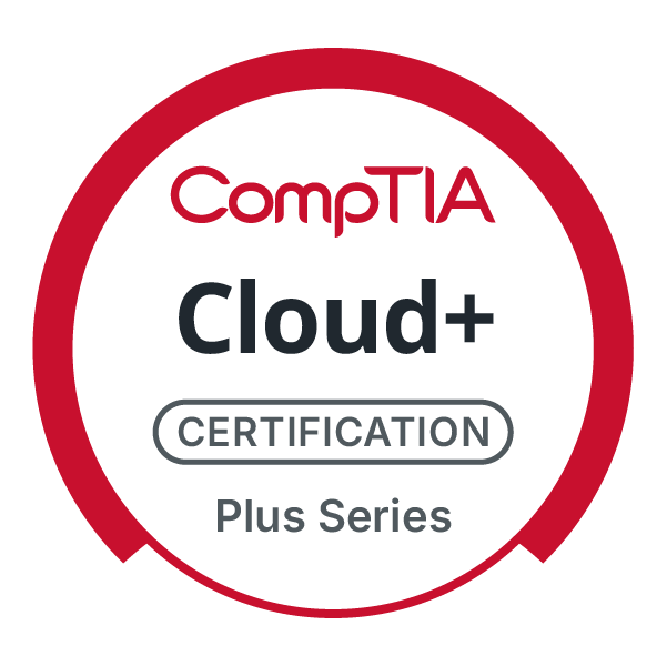 This image is the logo for CompTIA Cloud+ certification.