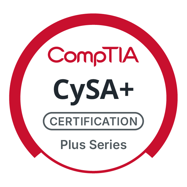 This image is the logo for CompTIA CySA+ certification.