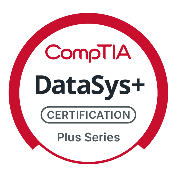 This image is the logo for CompTIA DataSys+ certification.