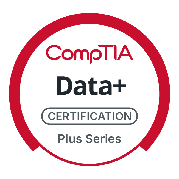 This image is the logo for CompTIA Data+ certification.