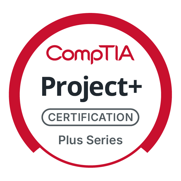 This image is the logo for CompTIA Project+ certification.