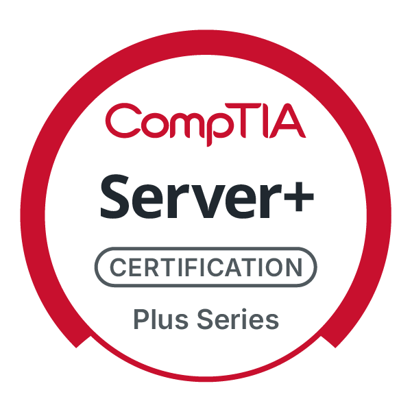 This image is the logo for CompTIA Server+ certification.